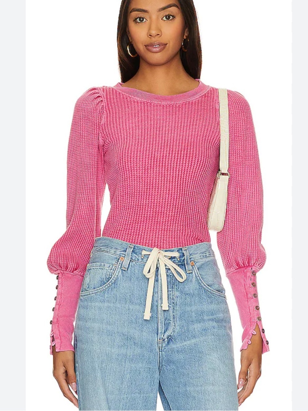 Free people Wesley Thermal in Pink Phenom